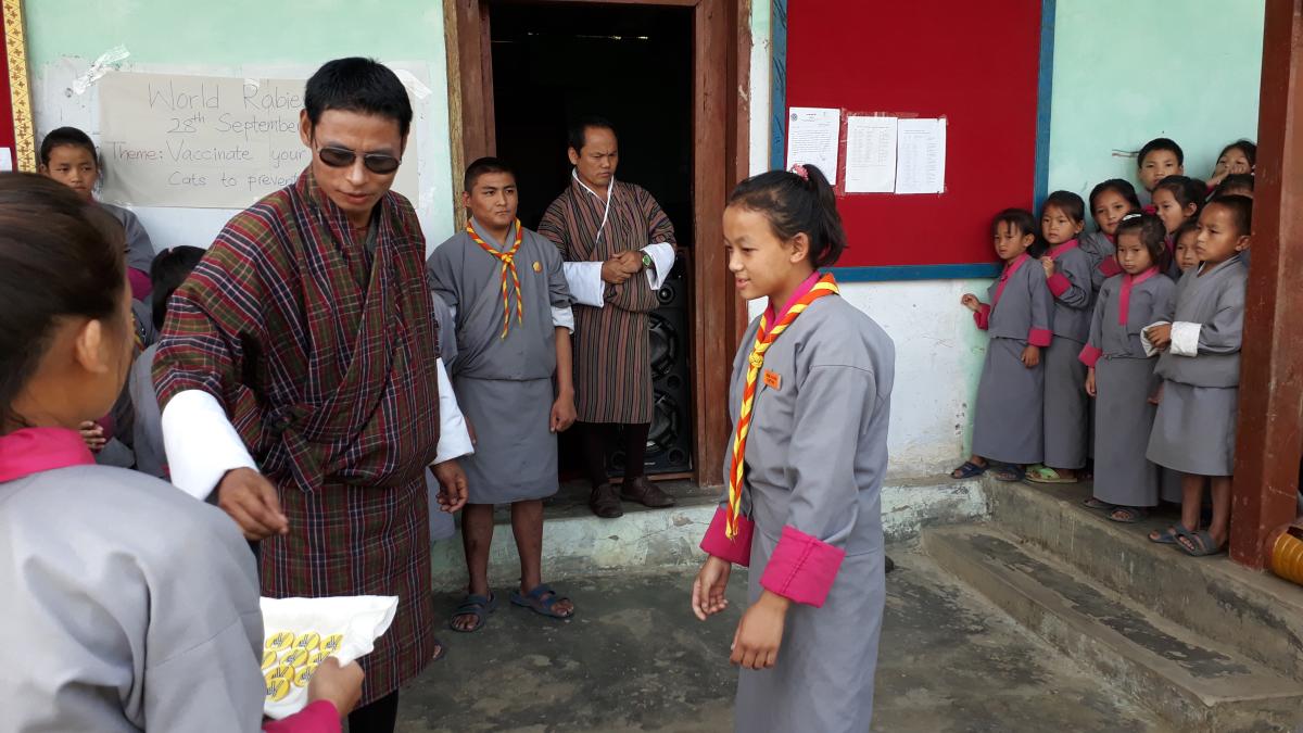 Scouts Investiture ceremony 