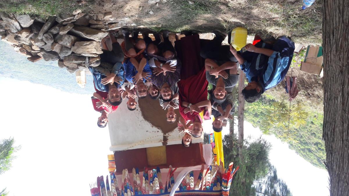 renovation of Chorten at Kalizingkha, Tesza Geog, Dagana Dzongkhag.