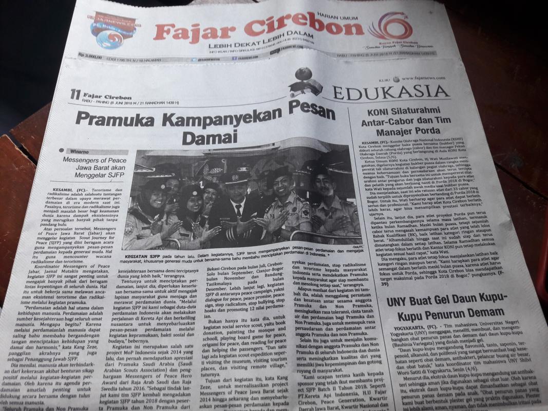 The News of Scout Journey for Peace Batch II