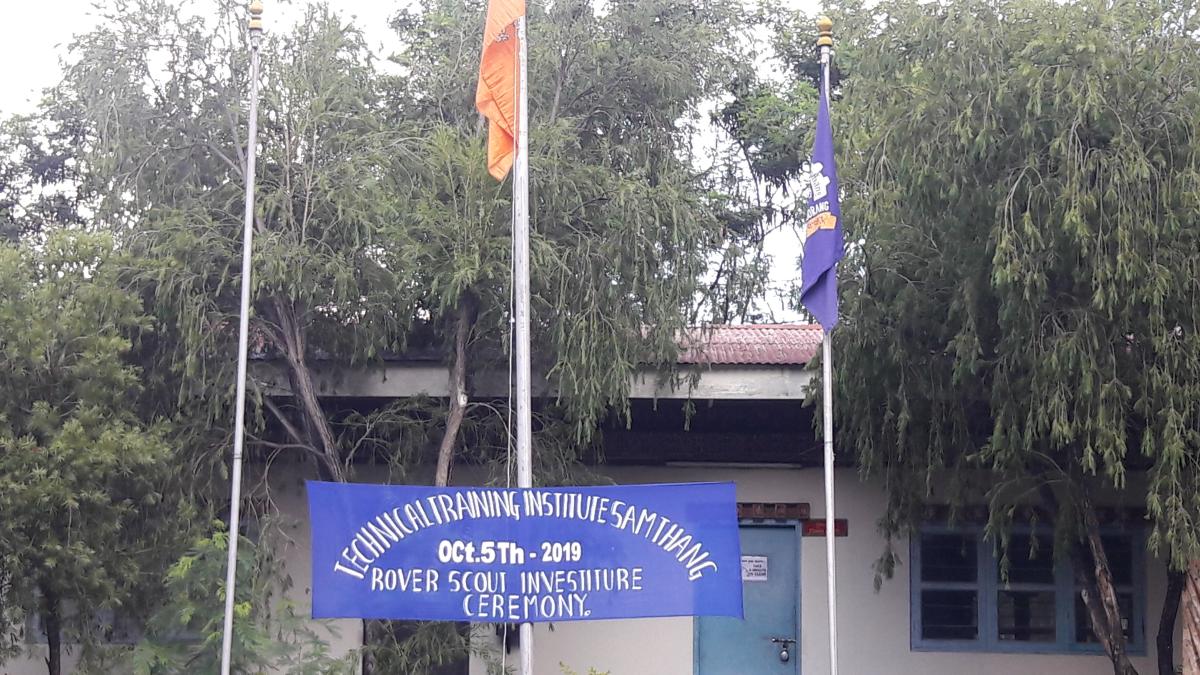 TTI Samthang Rover Scout investiture ceremony