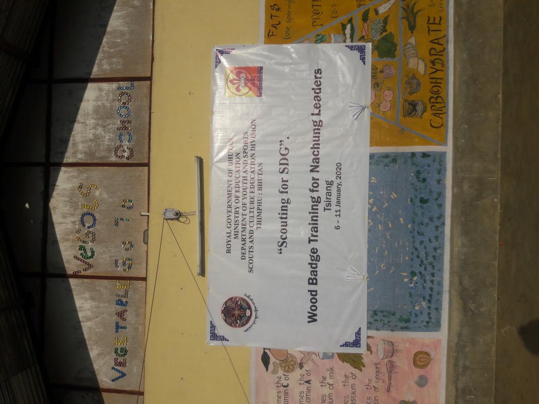 Hapening Wood Badge Training at Tsirang: