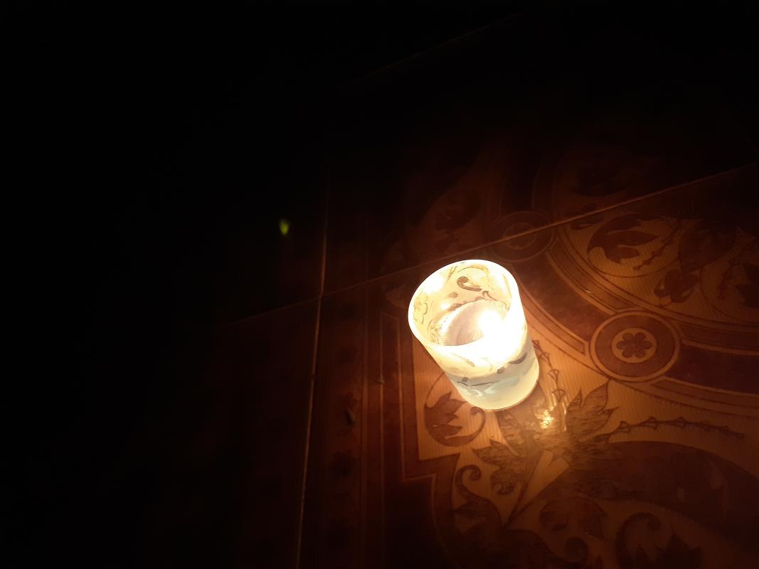 dinner in dark