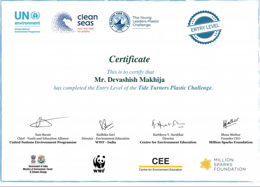 #Plastic_Tide_Turners_Challenge