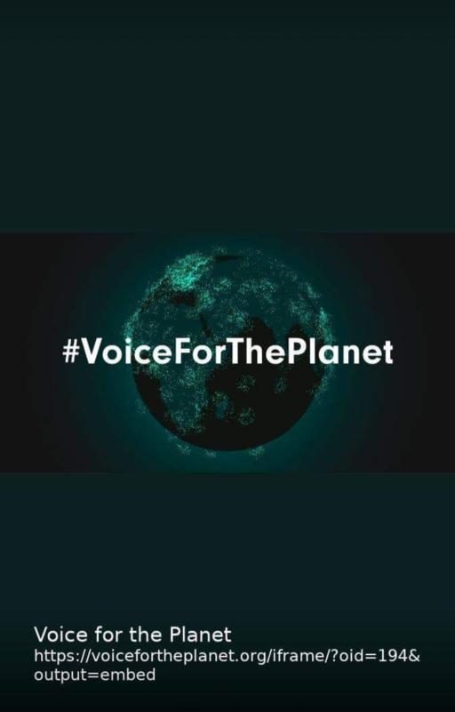 #Voice_For_The_Planet 