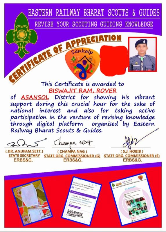 RAJYAPURASKAR CERTIFICATE 2020