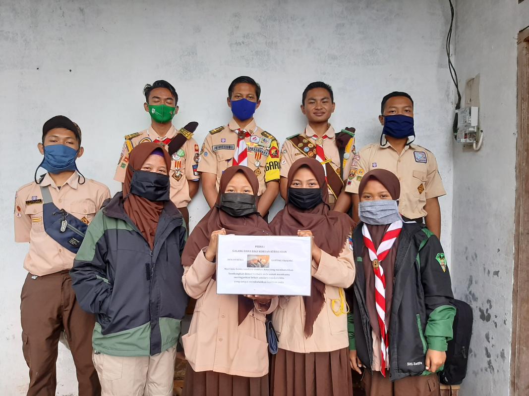 DKR Kwarran Cikajang Galang Dana Bantuan Untuk Korban Kebakaran