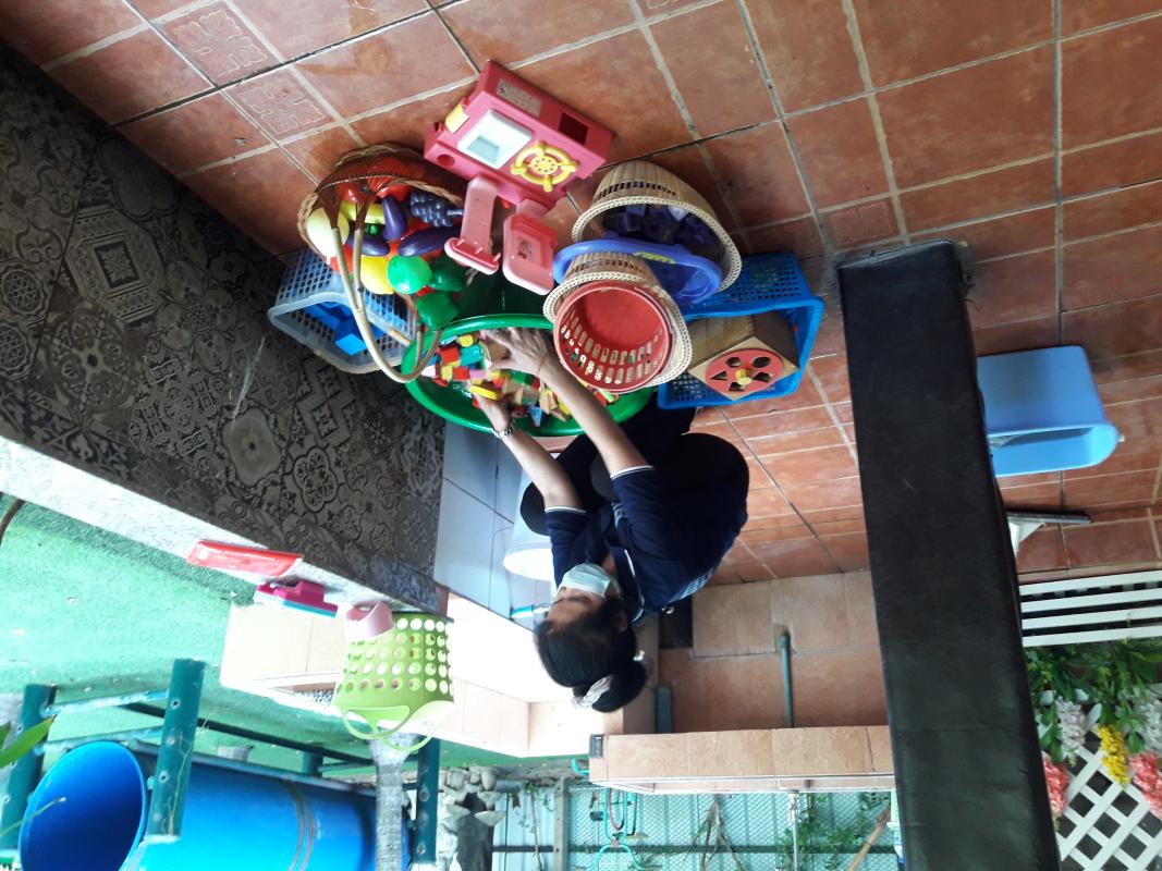 ทำความสะอาดของเล่น