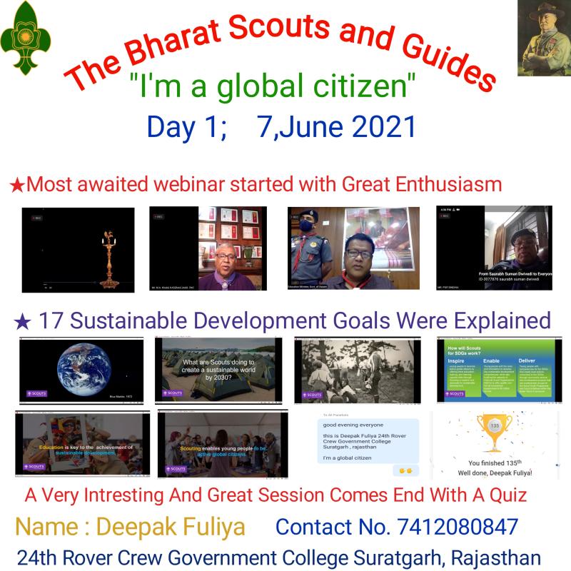 'I'm a global citizen webinar' Day 1