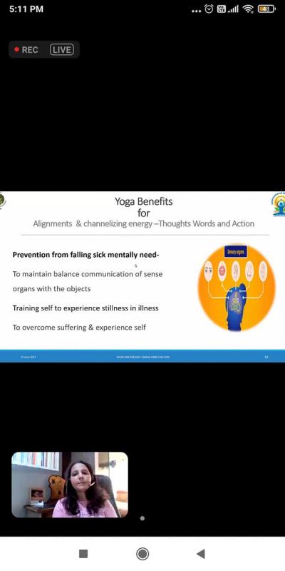 7th INTERNATIONAL DAY OF YOGA (YOGA  For Health)