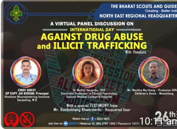 INTERNATIONAL DAY AGAINST DRUG ABUSE ANDILLICT TRAFFICKING -BSG INDIA WEBINAR