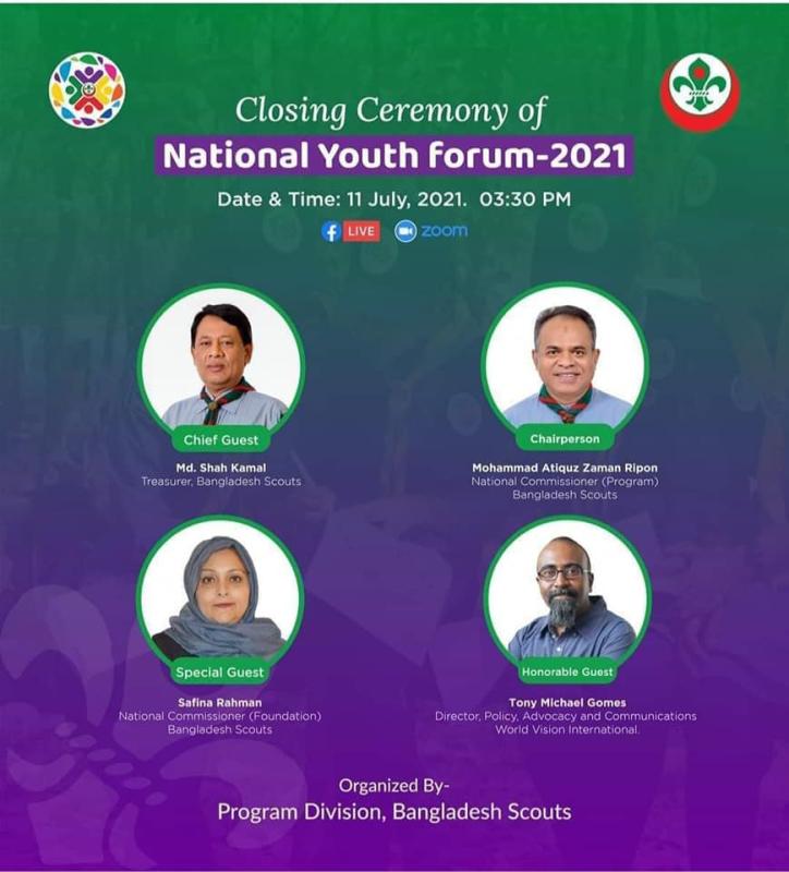 CLOSING CEREMONY - NATIONAL YOUTH FORUM 2021 BANGLADESH