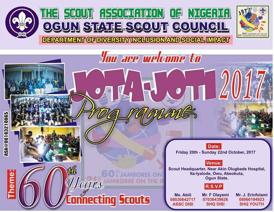 2017 JOTA JOTI; OGUN STATE SCOUT YOUTH CELEBRATES