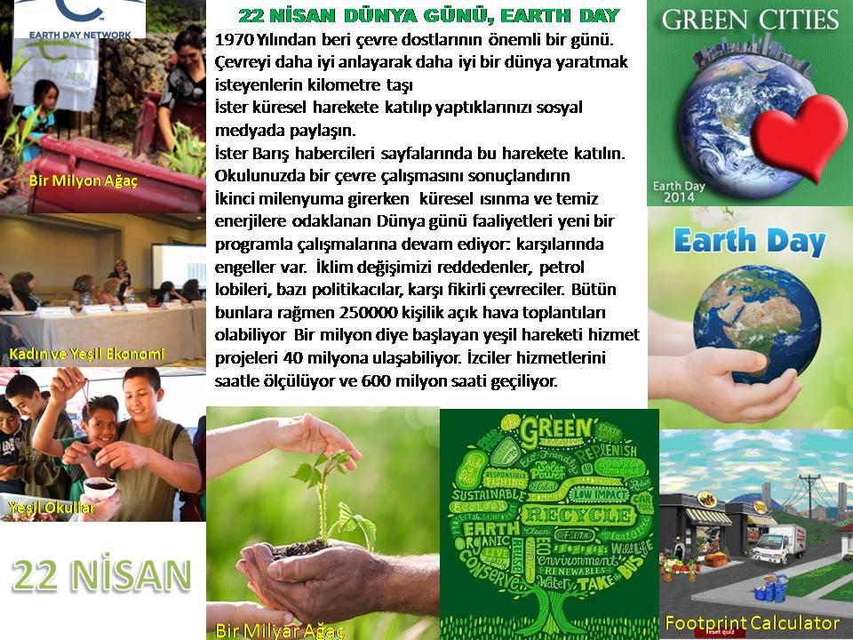 HAPPY INTERNATIONAL EARTH DAY. IT NEEDS ACTION TO MAKE A BETTER TOMORROW. HERE IS FIRST STEP