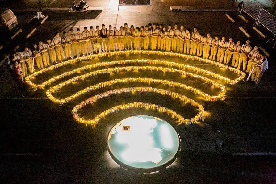 ESOP Bacolod City Chapter and BSP Bacolod City Council joins Earth Hour 2018.