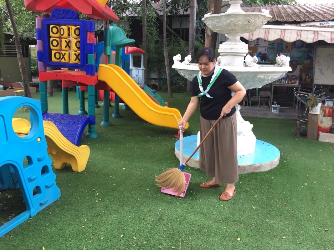 ทำความสะอาดสวนธรรมชาติ