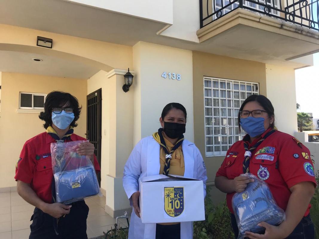Entrega de donaciones de caretas y cubrebocas por COVID-19 al Instituto Mexicano del Seguro Social