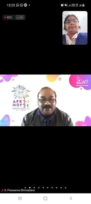 Asia Pacific Messenger of Peace Conference on 24-06-2021Opening Ceremony