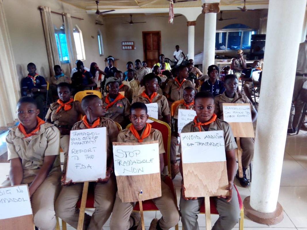 Scouts educate young people against drug abuse 