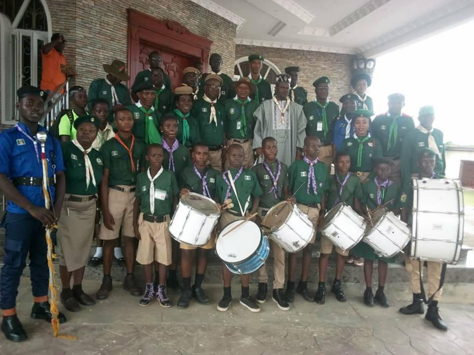 OGUN STATE SCOUT COMMISSIONER COURTSEY VISIT TO YEWA PROVINCE