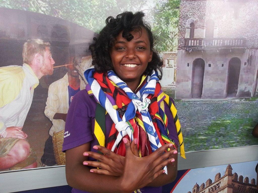 Ethiopia Scout celebrating International Scarf Day!!