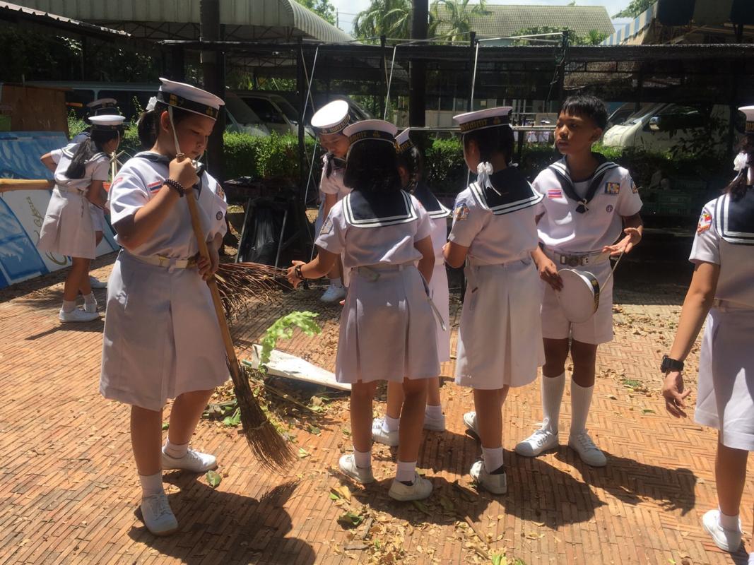 จิตอาสา ทำความสะอาด