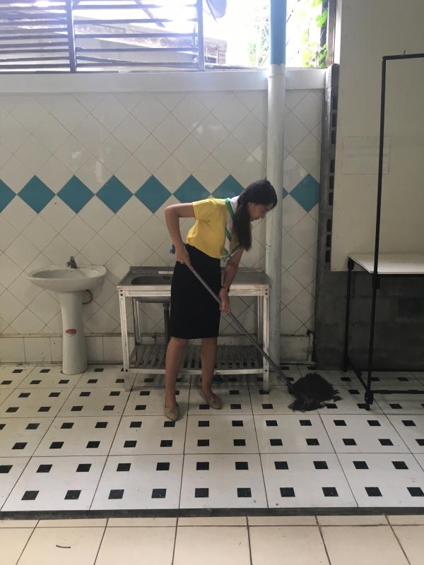 ทำความสะอาดโรงอาหาร