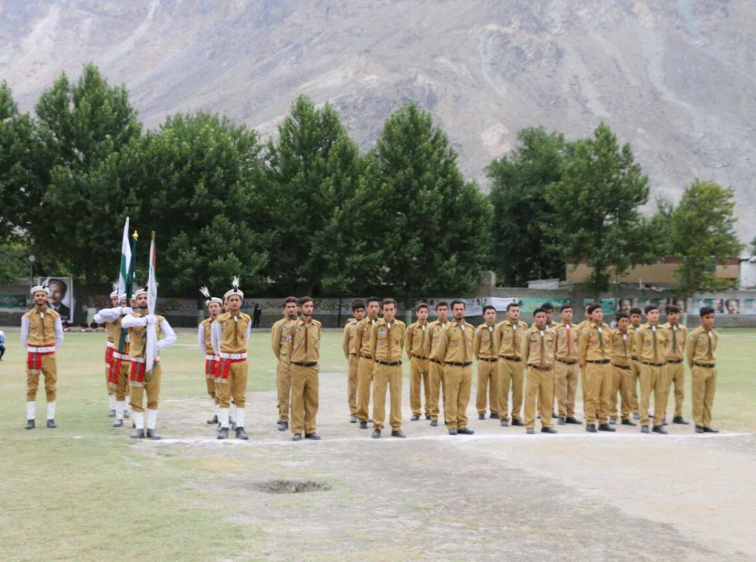 Scouts of Gilgit-Baltistan Boy Scouts Association participated in Independence Day Parade in Gilgit- Baltistan