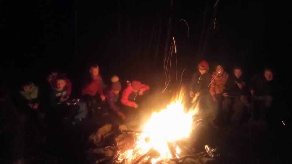 Around the campfire with the 1st Lennoxville Scouts
