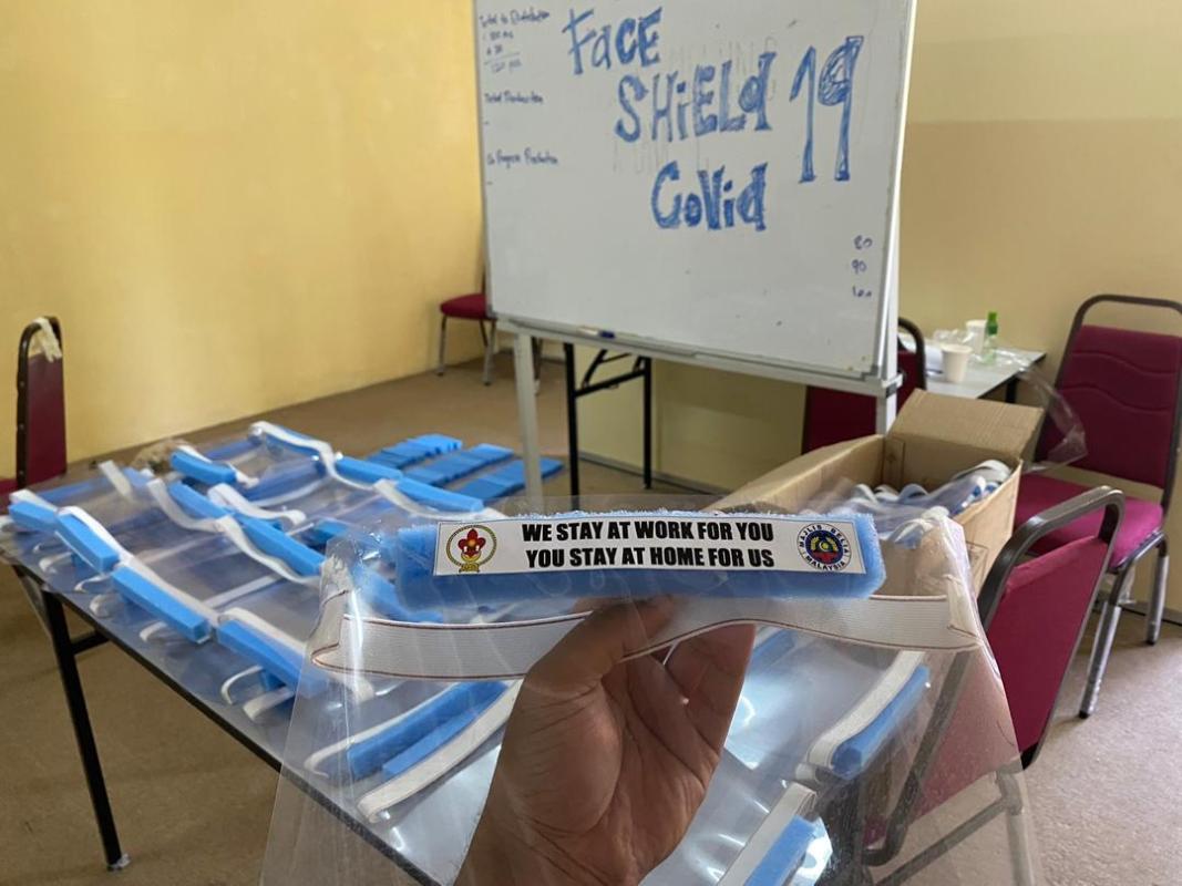 CoVid19 - Pahang Rovers Create Diy Face Shield