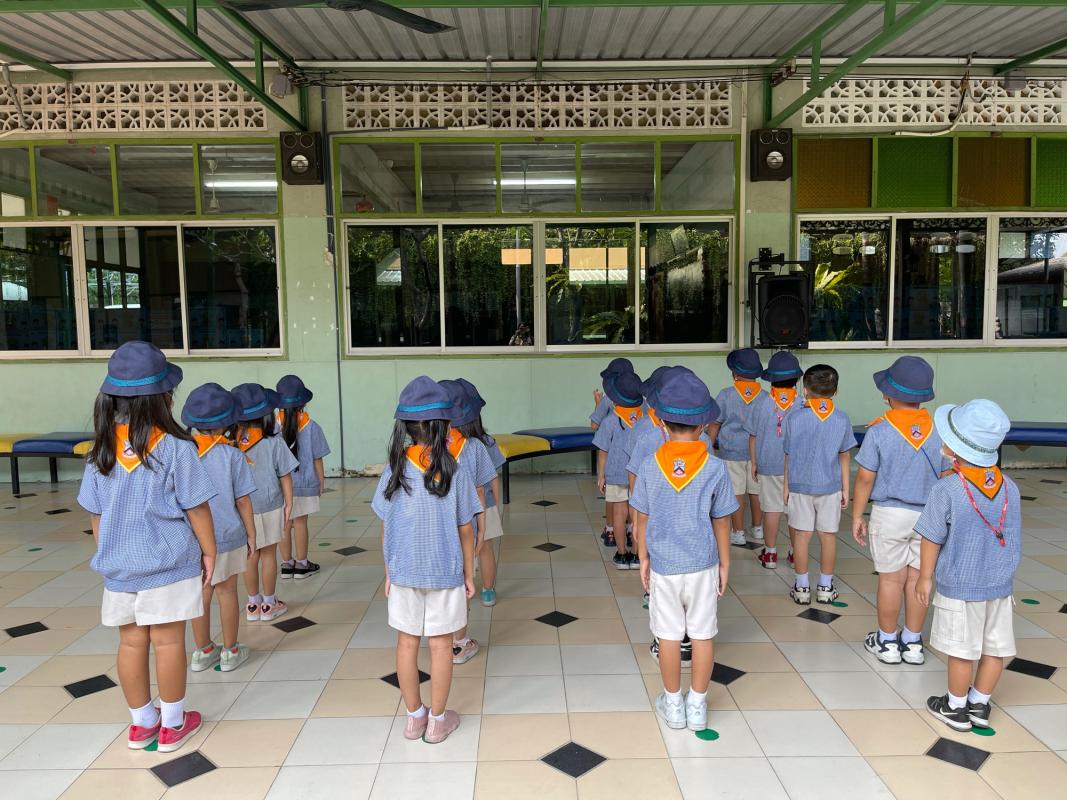 เด็กฝึกระเบียบแถว