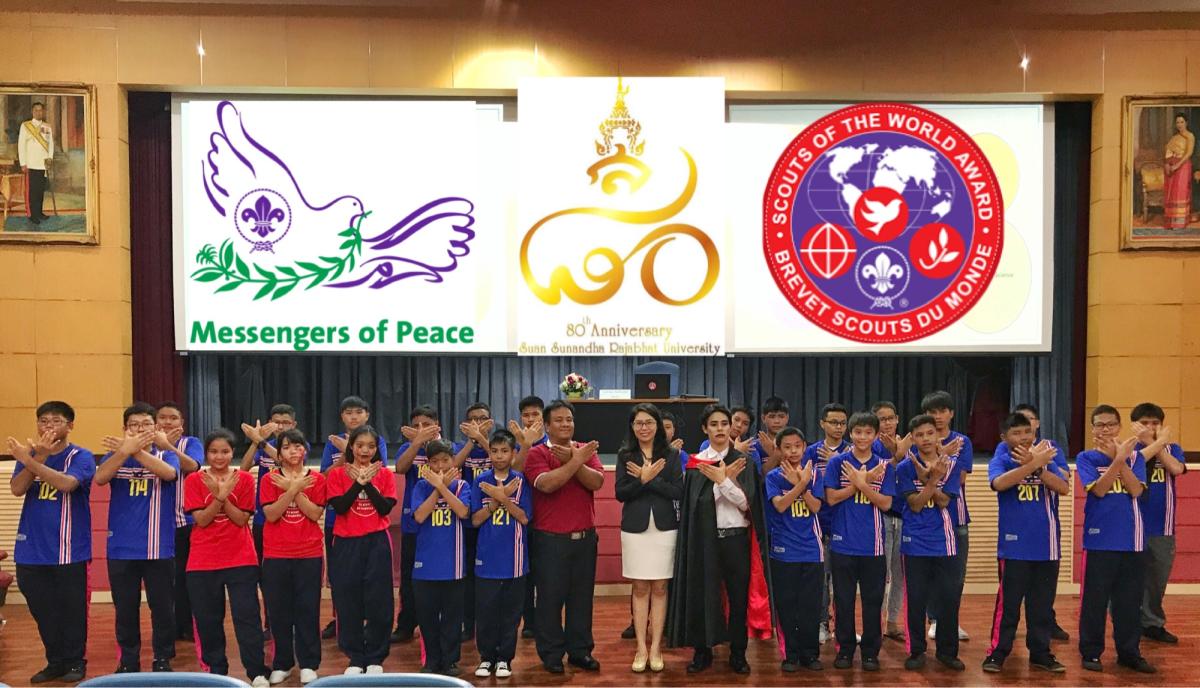 The Messengers of Peace Thailand at Demonstration School of Suan Sunandha Rajabhat University.