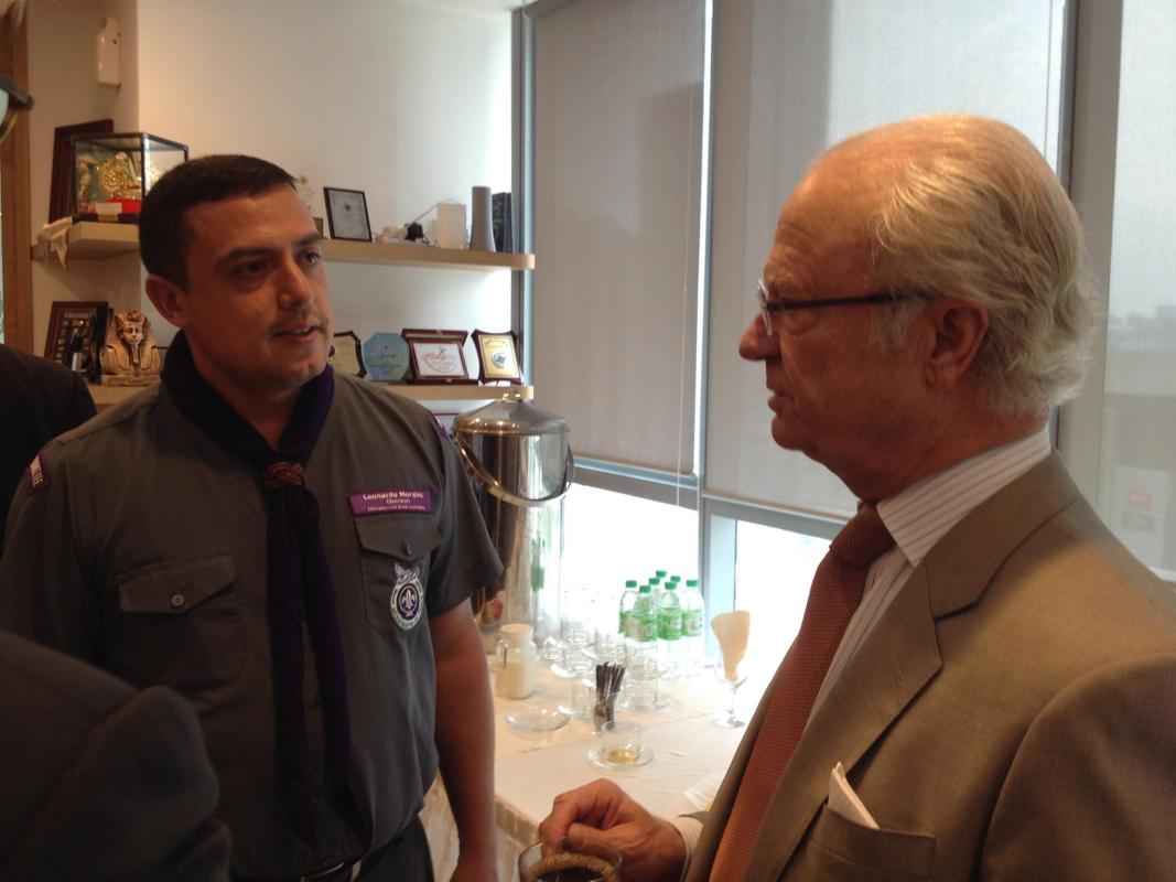 El Rey y los Proyectos de Mensajeros de la Paz de la Region / The King and the Interamerican MoP projects #ScoutIAR 