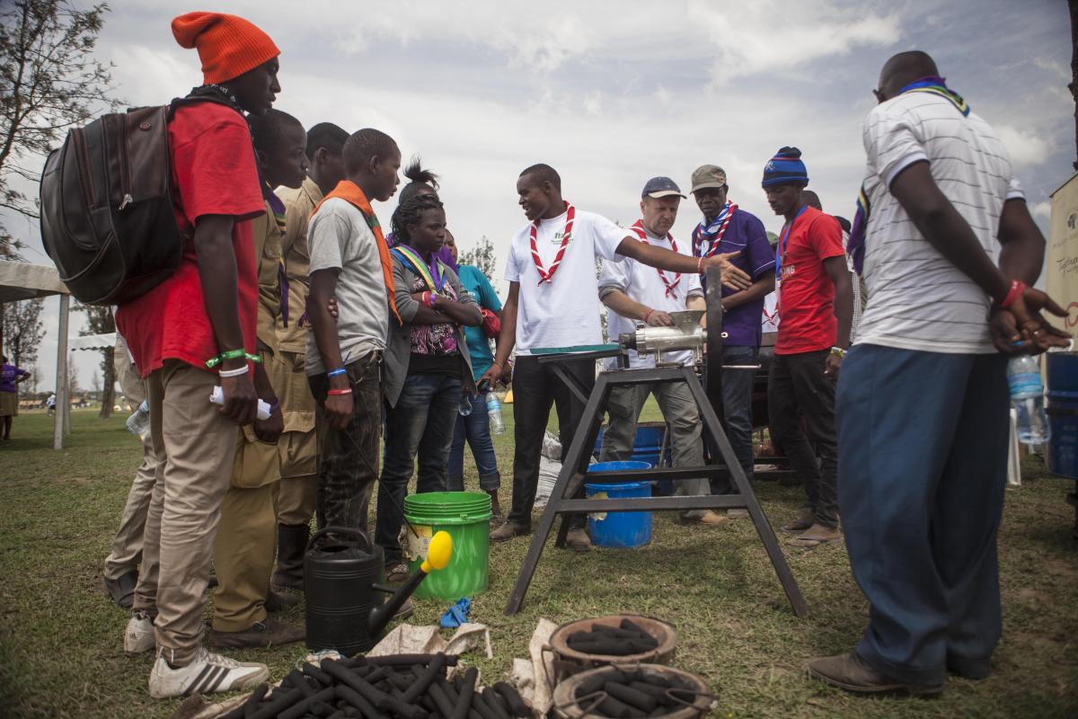 Scouts Empowered at the Africa Scout Day International Youth Camp