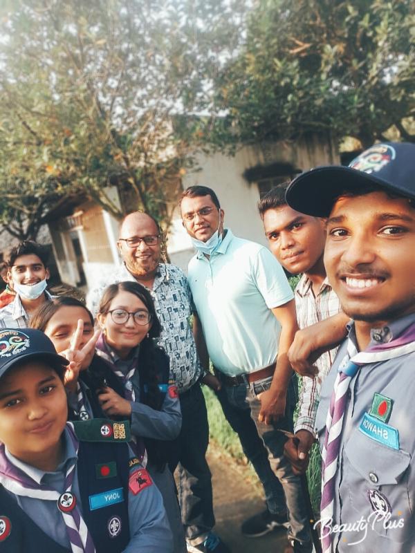 Our leader and scout member