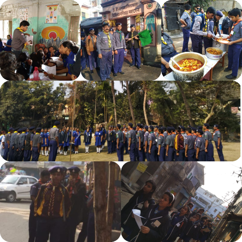Scouts and Guides hike of North Calcutta D.A (The Bharat Scouts and Guides,West Bengal)