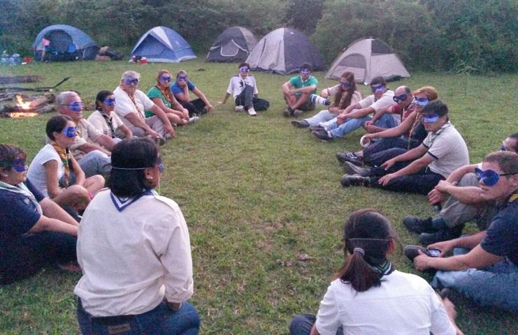 Dirigentes scouts de Goya y Esquina comparten la Fogata 2015