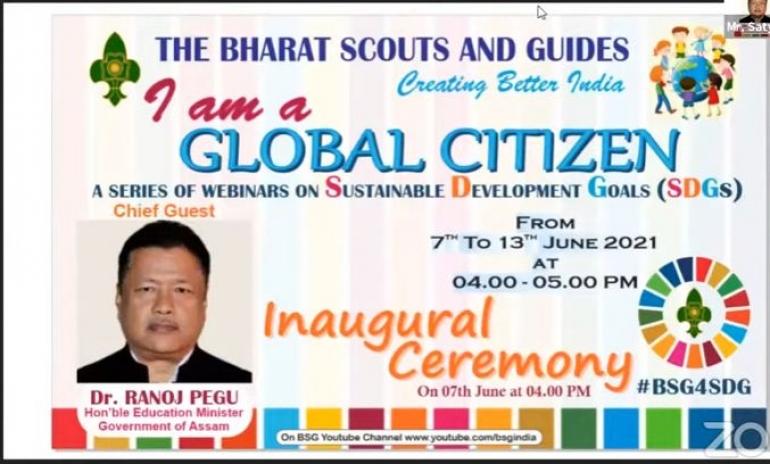REPORT OF WEBINAR CONDUCTED BY BHARAT SCOUTS AND GUIDES DAY 1