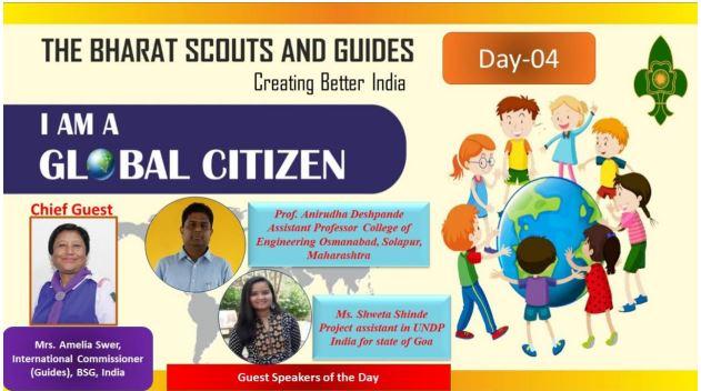 REPORT OF WEBINAR CONDUCTED BY BHARAT SCOUTS AND GUIDES DAY 4