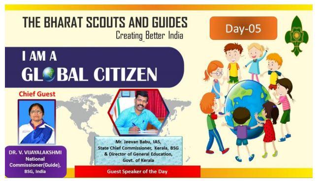 REPORT OF WEBINAR CONDUCTED BY BHARAT SCOUTS AND GUIDES DAY 5