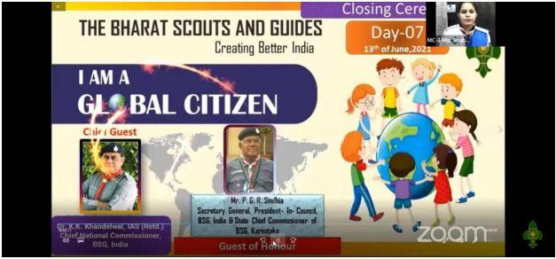 REPORT OF WEBINAR CONDUCTED BY BHARAT SCOUTS AND GUIDES DAY 7