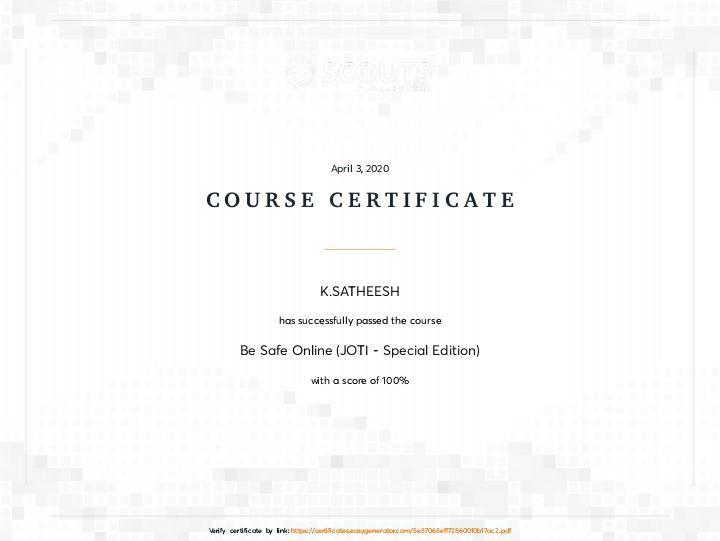 Special JOTI, 3-5 April 2020