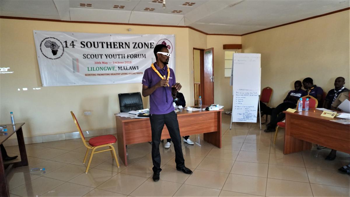 SCOUTS GO SOLAR  WORKSHOP DURING 14TH SOUTHERN ZONE YOUTH FORUM