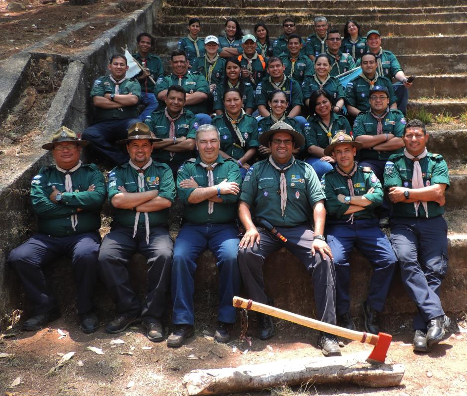 Scouts de Honduras Capacitando Adultos 