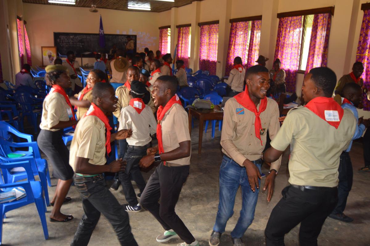 Atelier des Jeunes Ambassadeurs Messagers de la Paix et des Jeunes Coordonnateurs des Centres « Scout du Monde »