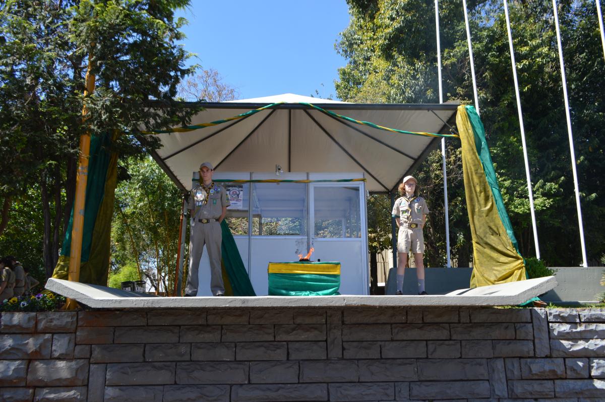 Guarda do Fogo da Pira da Pátria na Praça da República em Ijuí