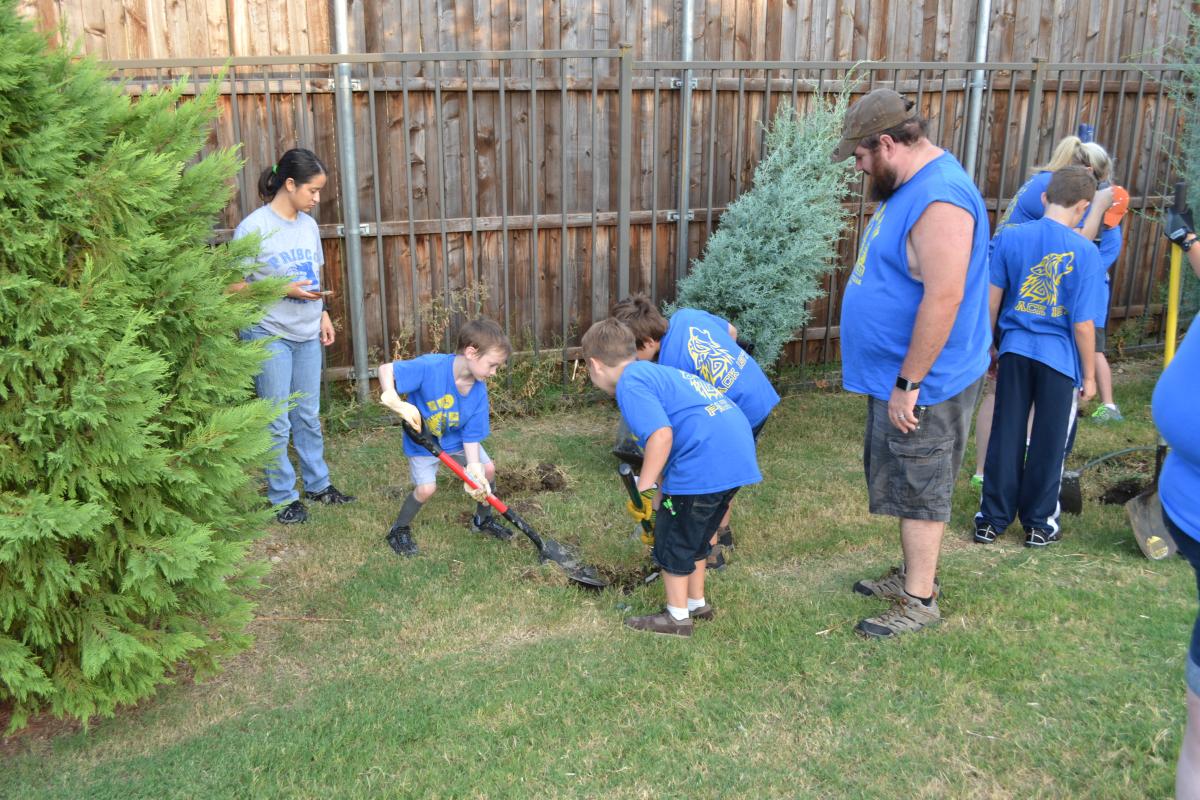 Tree-mendous effort at Frisco Fire Station by Pack 197