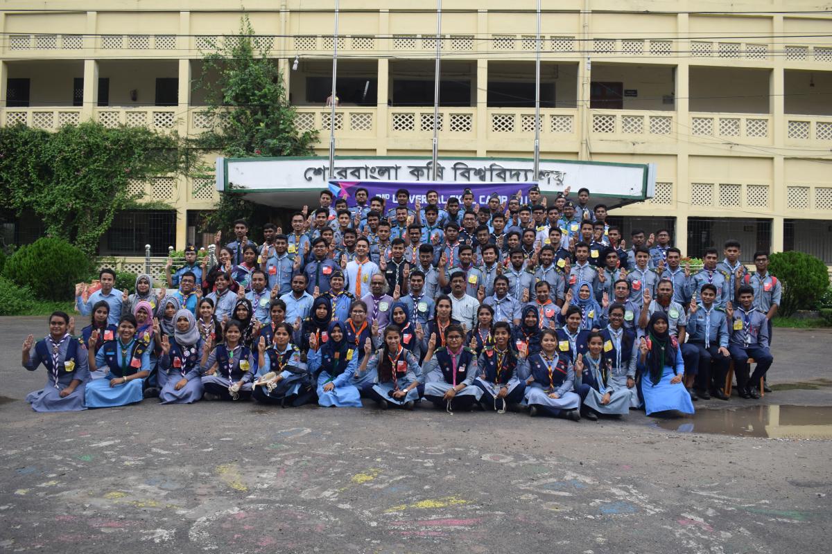 Scout skill one day camp for Rover scouts 