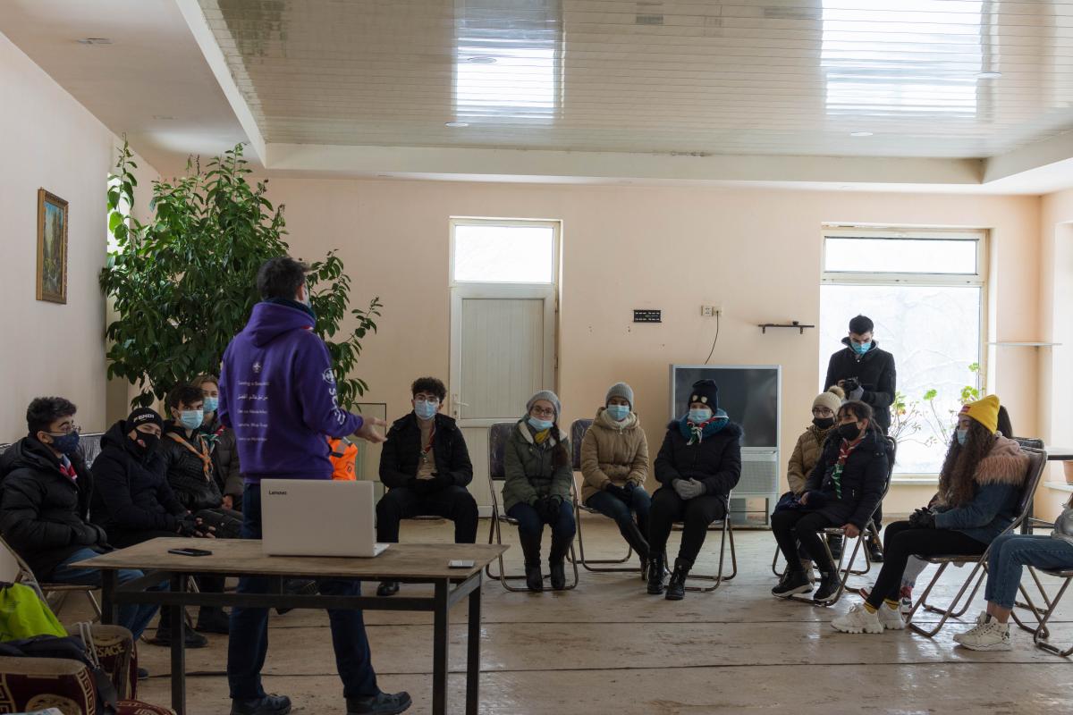 Scout camp was held in Guba region