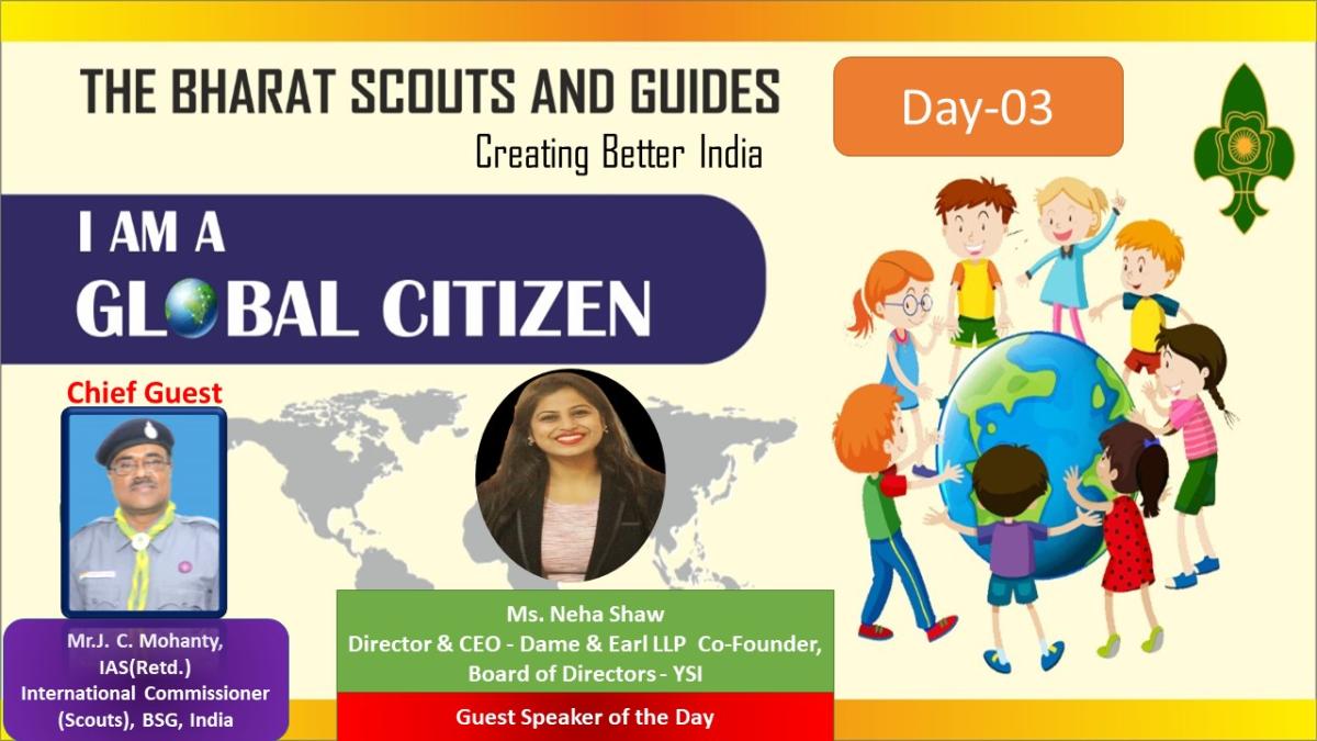 REPORT OF WEBINAR CONDUCTED BY BHARAT SCOUTS AND GUIDES DAY 3