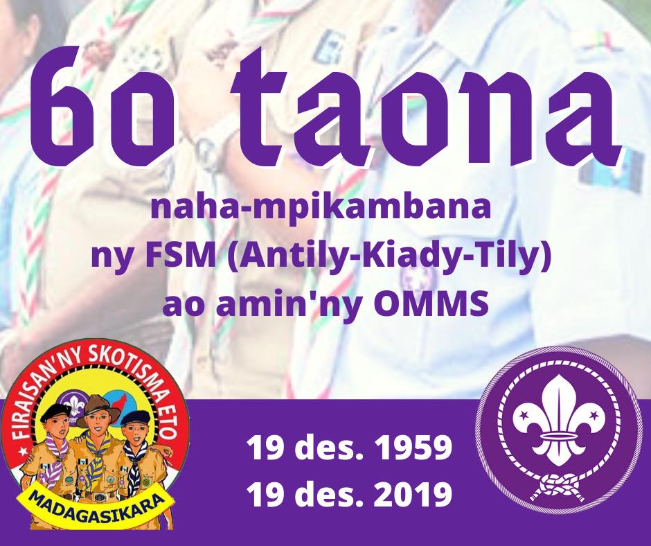 60è Anniversaire de l’Organisation scoute de Madagascar